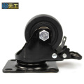 heavy duty lockable low gravity center casters